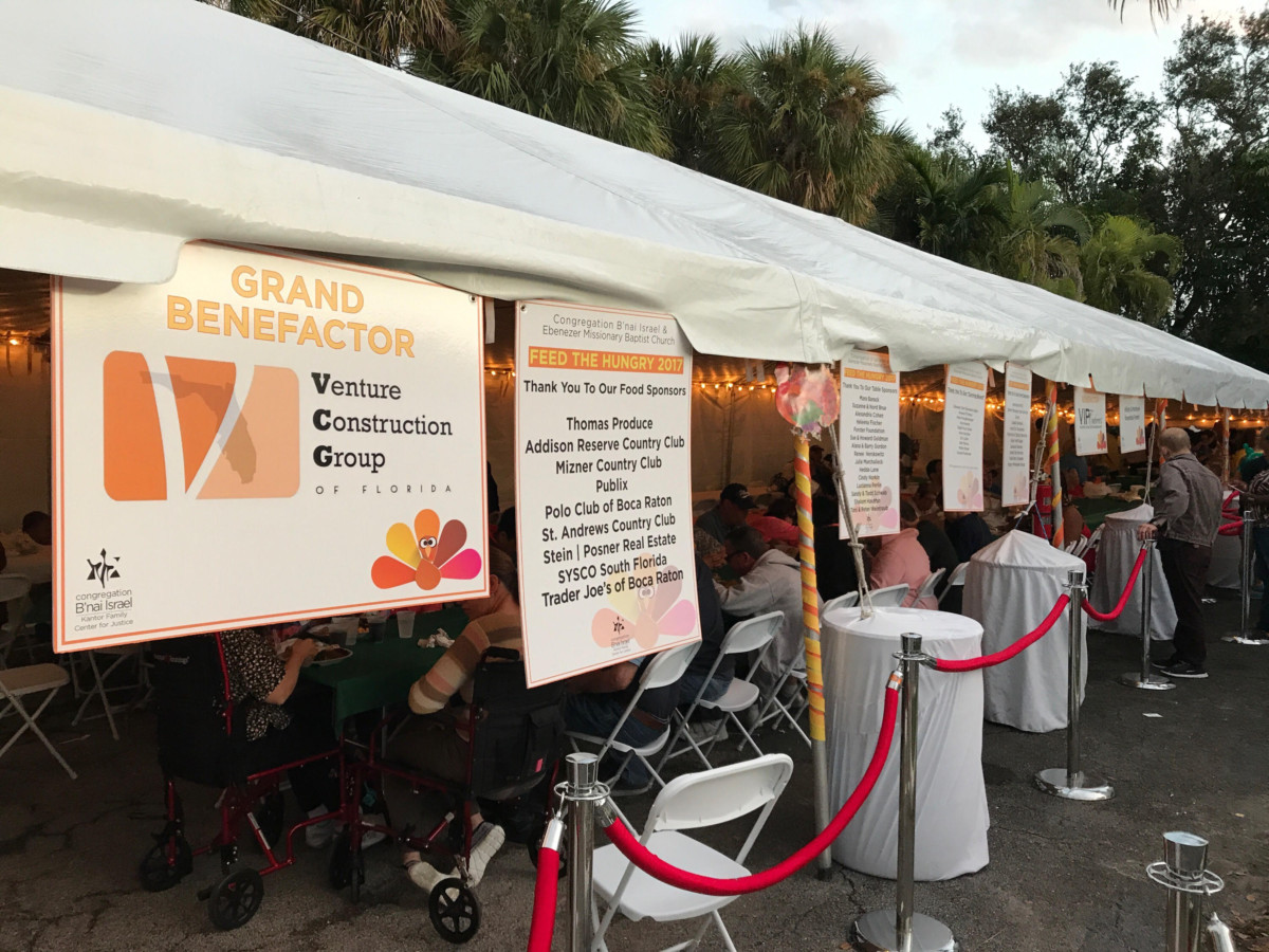 Venture Construction Group of Florida provides holiday meals to locals in need