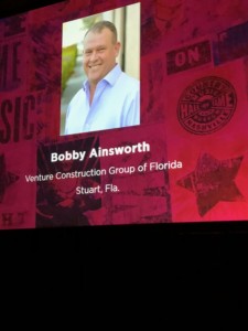 Venture Construction Group of Florida Staff Member Bobby Ainsworth Wins Prestigious Roofing Alliance MVP Award