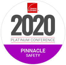 Venture Construction Group of Florida Earns Owens Corning Pinnacle Award for Safety