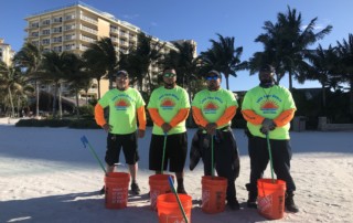 Venture Construction Group of Florida Staff and Crews Volunteer at Beach Cleanup