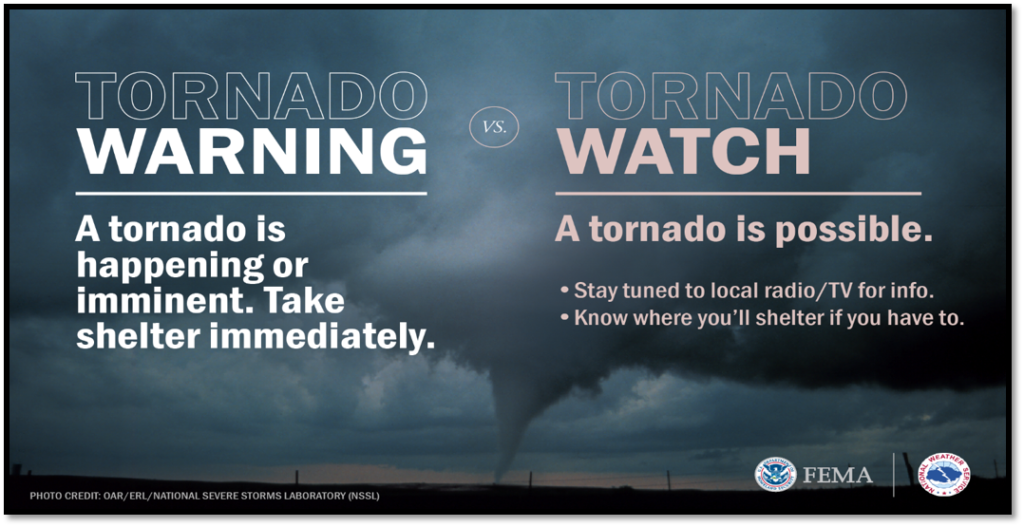 Know the Difference Between a Tornado Watch and a Tornado Warning 